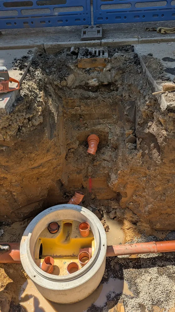 Zittau Brückenstraße, Kanal- und Leitungsbau